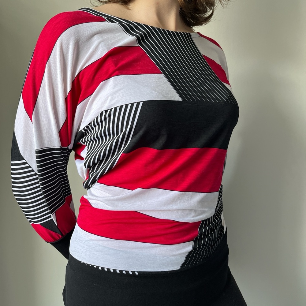 Le Chateau Y2K Geometric Top, Size 0